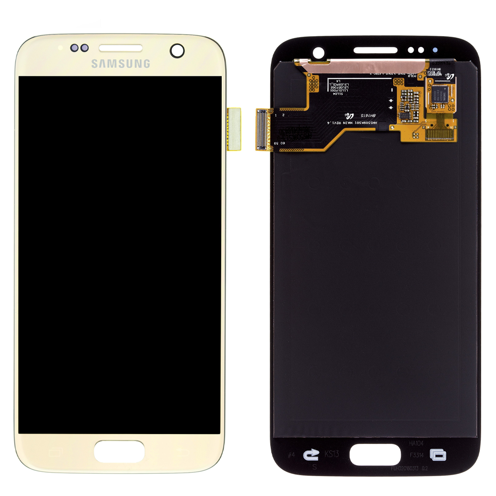 LCD With Digitiser For Samsung G930F Galaxy S7 Gold OLED